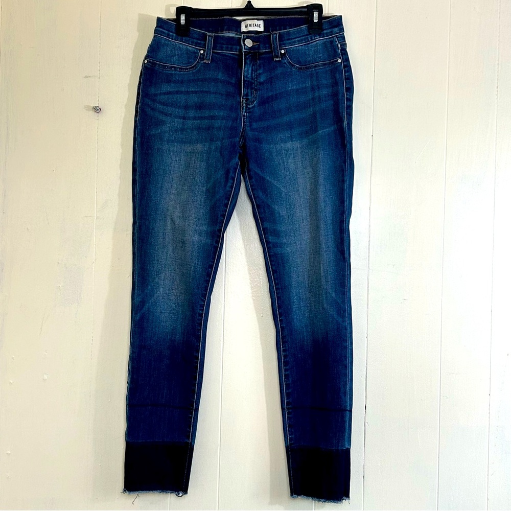MERITAGE Jeans Denim Blue Mid-Rise Ankle Skinny Jeans Size 31.